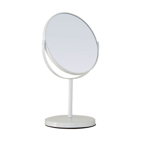 Biele obojstranné kozmetické zrkadlo Premier Housewares, 18 × 29 cm