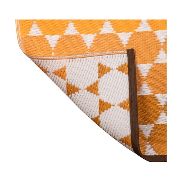 Oranžový vonkajší koberec Green Decore Hexagon, 90 x 150 cm-image-3