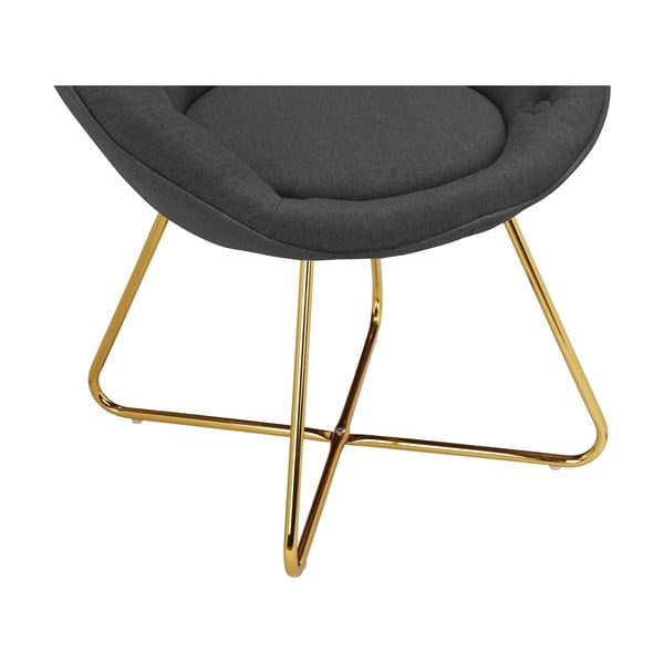 Tmavosivé kreslo Tigela - Støraa-image-3