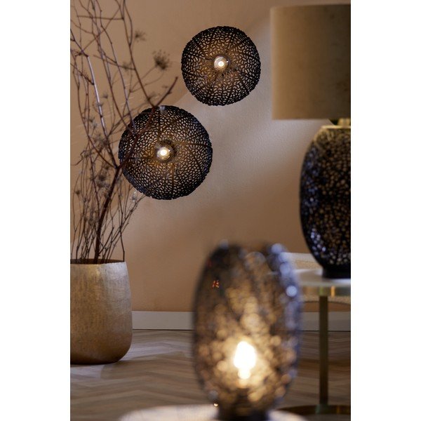 Čierne nástenné svietidlo Sinula - Light & Living-image-1