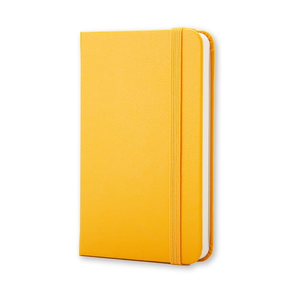 Žltý zápisník Moleskine Hard, extra malý, nelinajkový