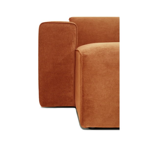 Oranžová menčestrová rohová pohovka (ľavý roh) Sting - Scandic-image-4