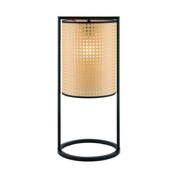 Béžová stolová lampa Fischer & Honsel Tyler, výška 56 cm