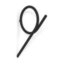 Čierny nástenný kovový háčik Tuba L – Spinder Design