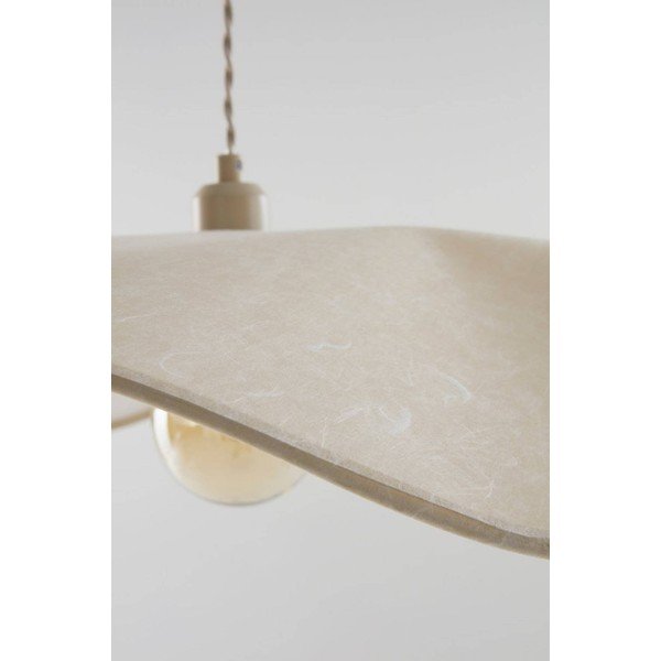 Krémovobiele papierové závesné svietidlo ø 70 cm Monchi – Jotex-image-3