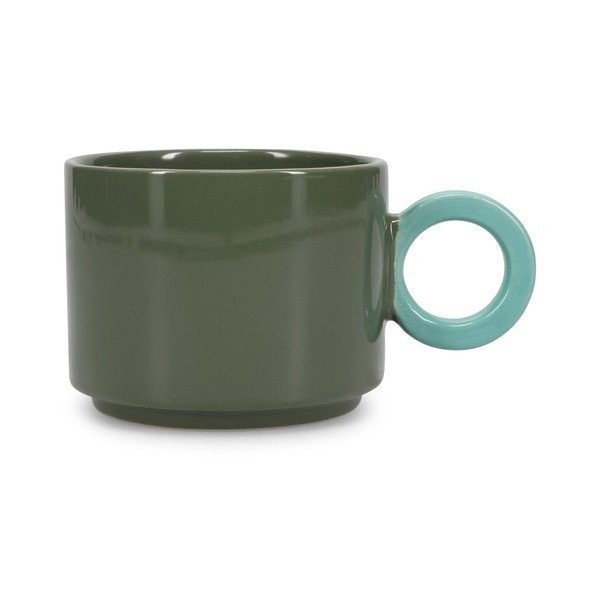 Zelený kameninový hrnček 280 ml Lou – ONA