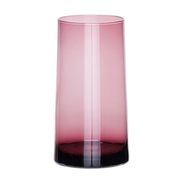 Ružová sklenená váza Hübsch Margit