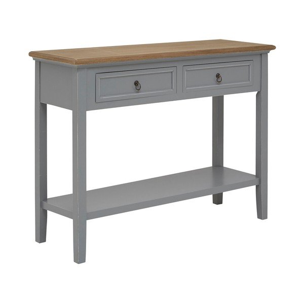Sivý konzolový stolík z masívu paulownie 34,5x99 cm Henley – Premier Housewares