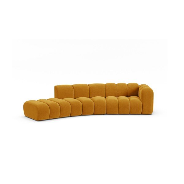 Žltá rohová pohovka (pravý roh) Lupine – Micadoni Home