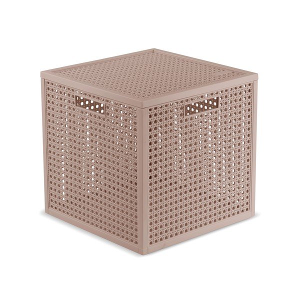Staroružový úložný box s vekom z recyklovaného plastu 28x28x28 cm Kaya Cube – Curver