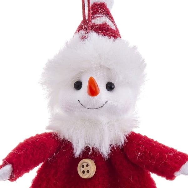 Textilná vianočná ozdoba 17 cm Snowman – Casa Selección-image-1