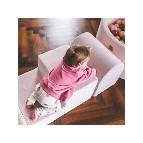 Sivé zamatové penové ihrisko 4 ks výška  30 cm 225x90 cm Montessori – Meowbaby-image-4