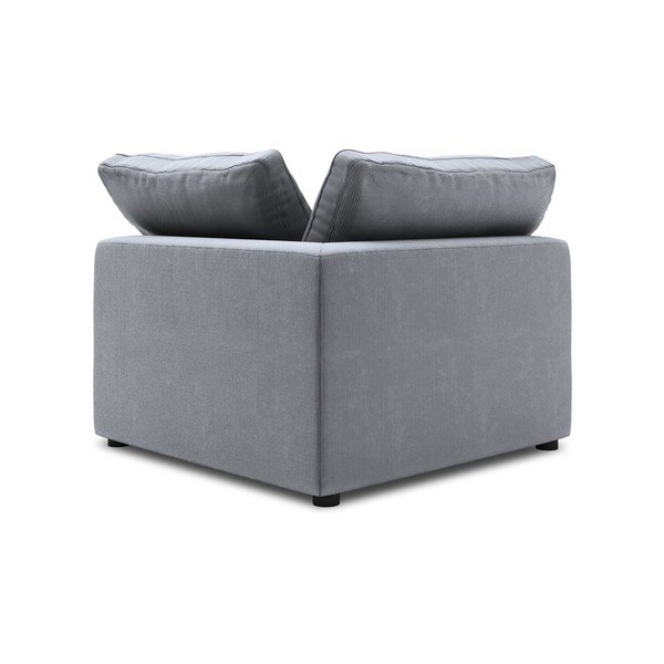 Sivá obojstranná rohová časť modulárnej menčestrovej pohovky Windsor & Co Sofas Galaxy-image-2