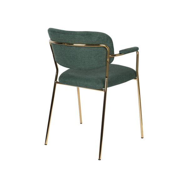 Tmavozelené jedálenské stoličky v súprave 2 ks Jolien – White Label-image-4