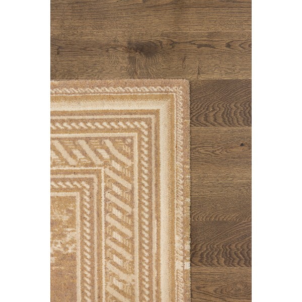 Béžový vlnený koberec 133x180 cm Emily – Agnella-image-3