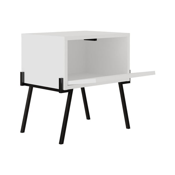 Biely nočný stolík Naive – Kalune Design-image-2