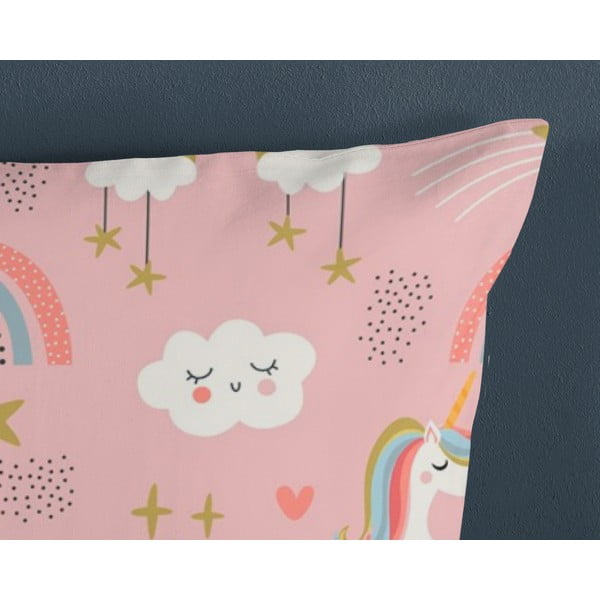 Modré/ružové bavlnené detské obliečky na jednolôžko 140x200 cm Suus – Good Morning-image-3