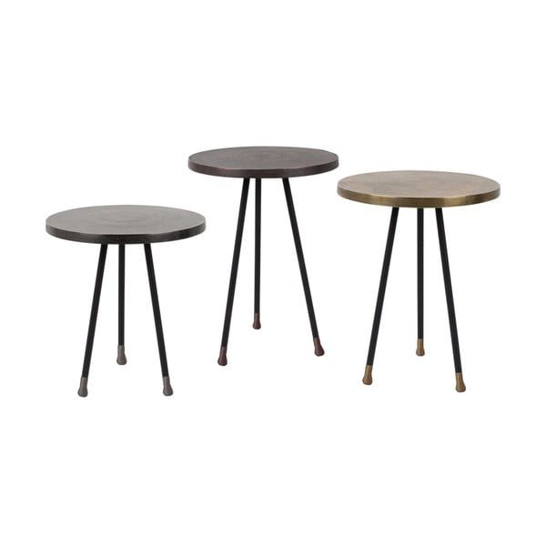 Súprava 3 stolíkov Dutchbone Alim