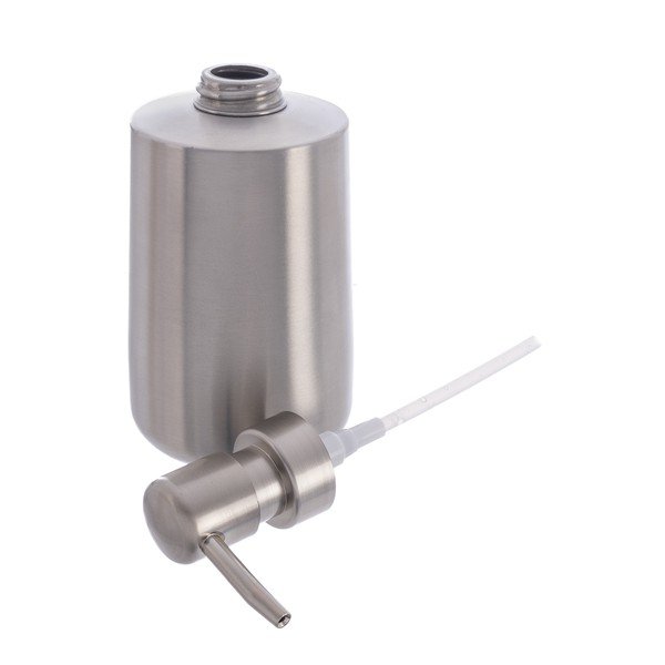 Dávkovač mydla z nehrdzavejúcej ocele v matne striebornej farbe 450 ml – Orion-image-3