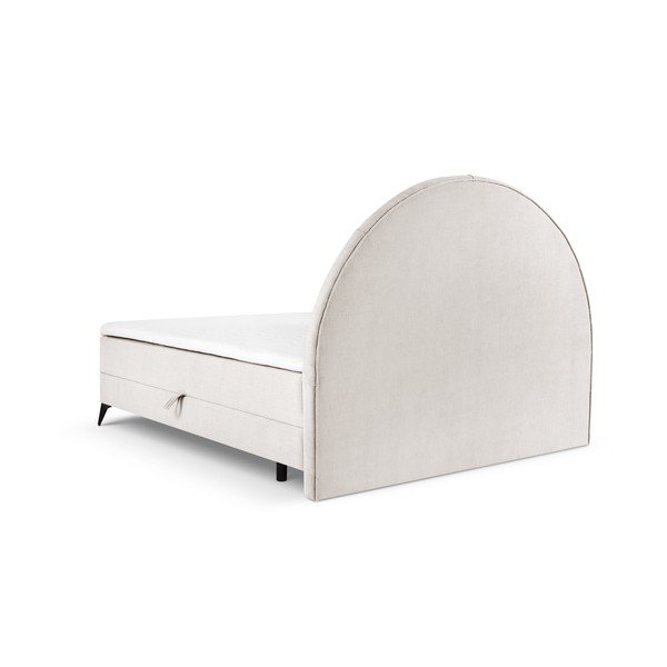 Béžová boxspring posteľ s úložným priestorom 180x200 cm Sunset – Cosmopolitan Design-image-3
