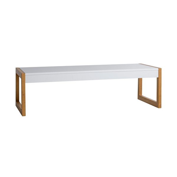 Biely konferenčný stolík Marckeric Square, 120 × 35 cm-image-2