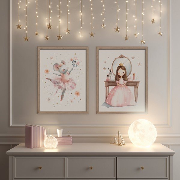 Detský obrázok 30x40 cm Mouse Ballerina – Styler-image-2