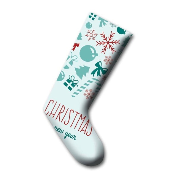 Biela vianočná ponožka Christmas