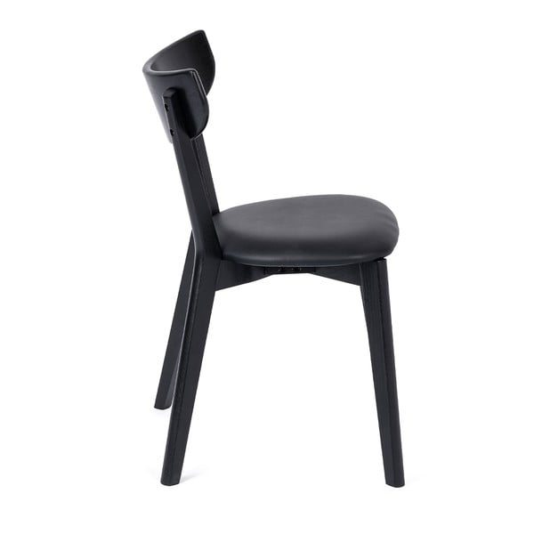 Čierne jedálenské stoličky z dubového dreva Arch - Bonami Essentials-image-1