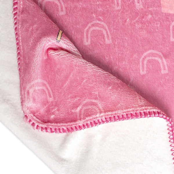 Ružová detská deka z mikrovlákna 140x110 cm Hola - Moshi Moshi-image-3