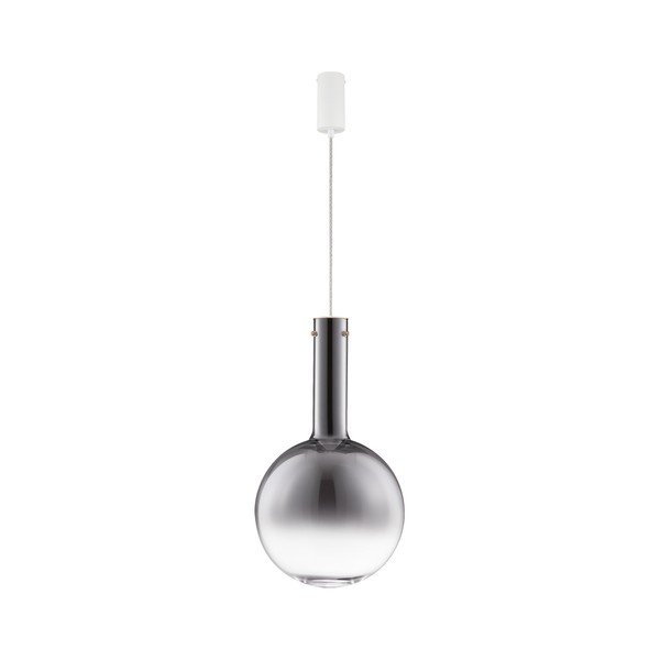Sivé sklenené LED závesné svietidlo so stmievačom ø 30 cm Nostos – Nova Luce