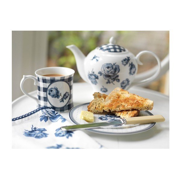 Porcelánový hrnček s tanierikom Creative Tops Vintage Indigo, 200 ml-image-2