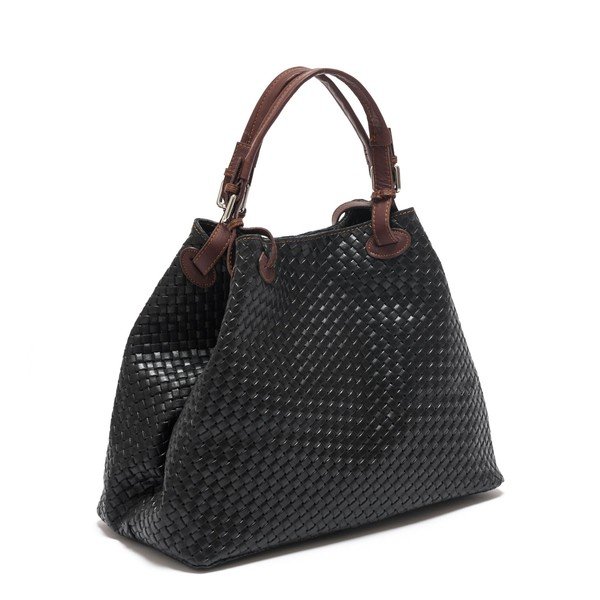 Čierna kožená kabelka Isabella Rhea no. 8019-image-3