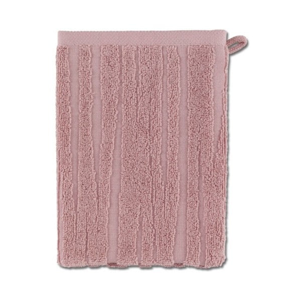 Ružová rukavica na umývanie Kela Lindano, 15 x 21 cm