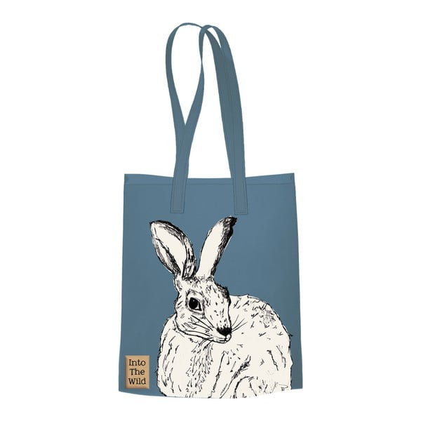 Modrá bavlnená plátená taška Creative Tops Wild Hare