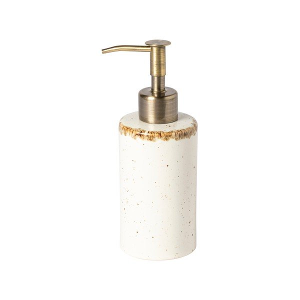 Krémovobiely kameninový dávkovač mydla Toscana Bath – Casafina