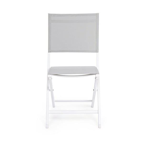 Biela kovová záhradná stolička Elin – Bizzotto-image-2
