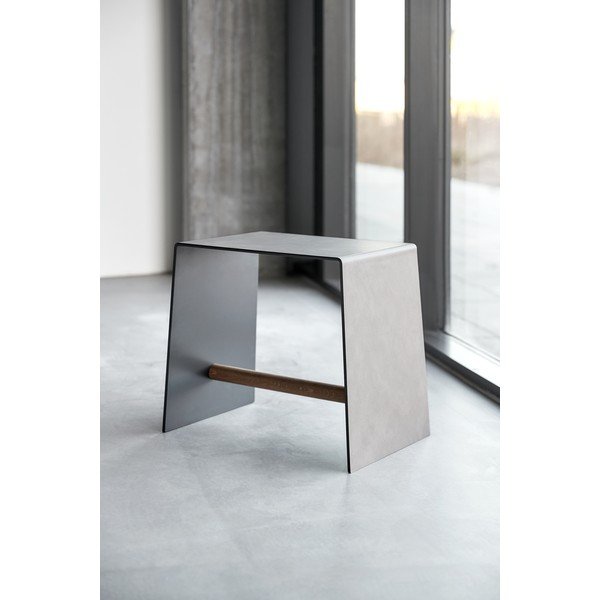 Sivobéžová kovová stolička Bull – LIND DNA-image-1