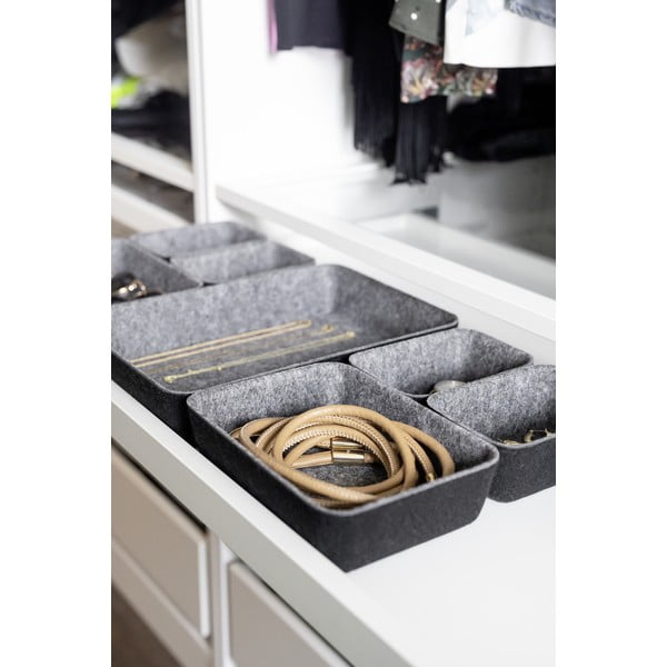 Súprava 7 sivých organizérov Wenko-image-1