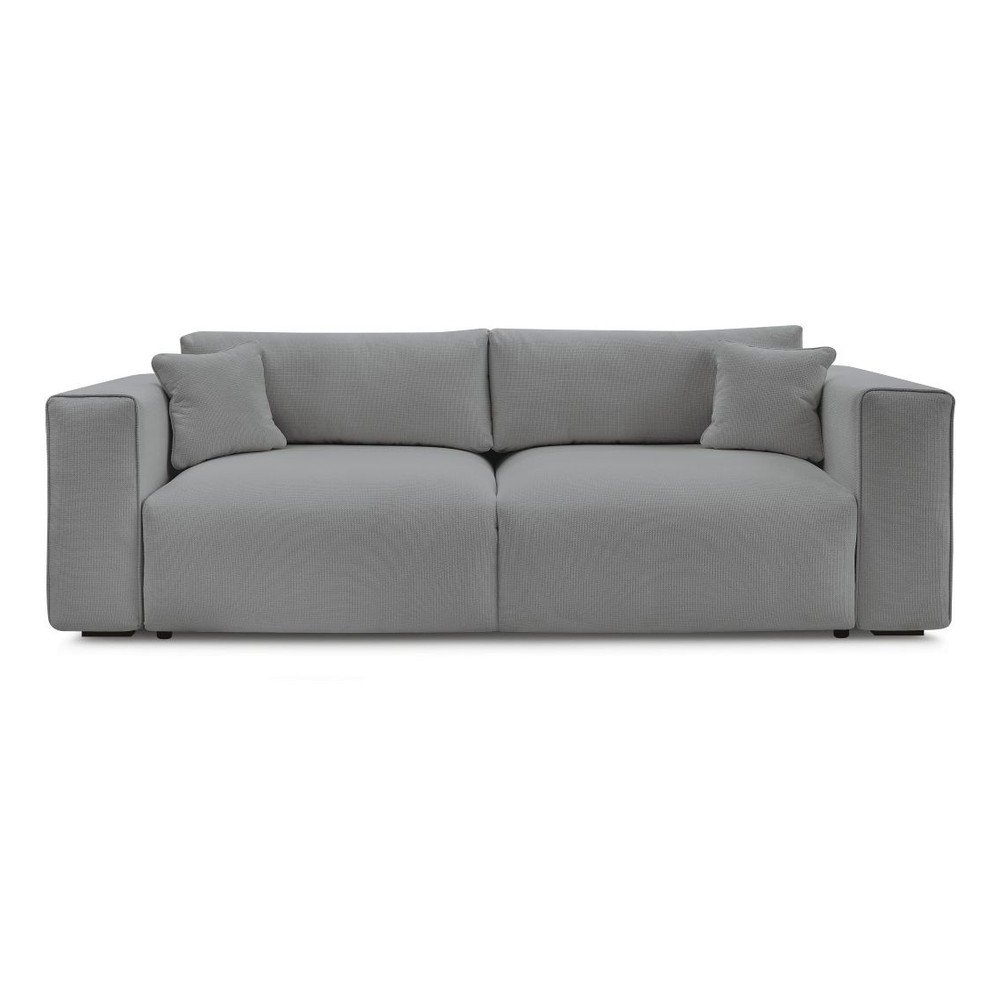 Sivá rozkladacia/s úložným priestorom pohovka 265 cm Ezechiel – Bobochic Paris