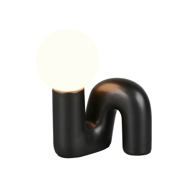 Čierna keramická stolová lampa (výška  21,5 cm) Quinn – Reality-image-2