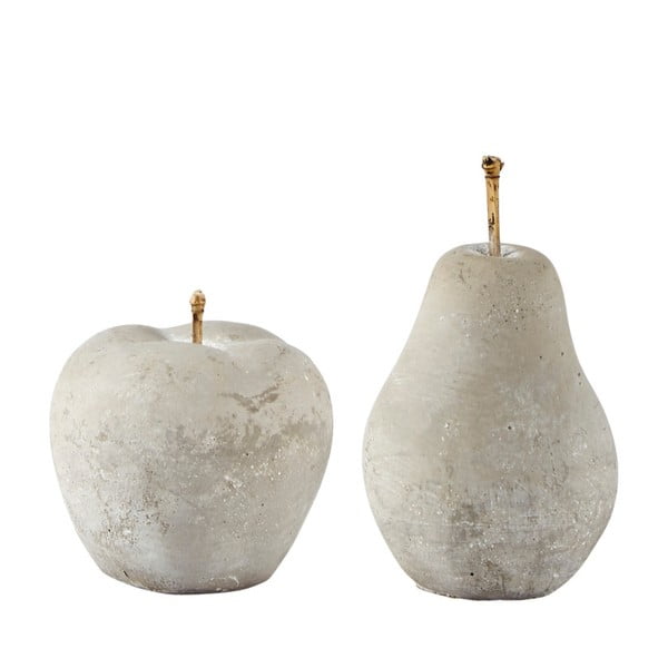 Sada 2 sošiek hruška a jablko KJ Collection Applepie, 5,5 x 9,5 cm