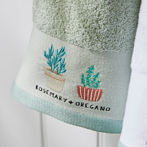 Bavlnené utierky v súprave 4 ks 40x60 cm Kitchen Mixed Herbs – Catherine Lansfield-image-3