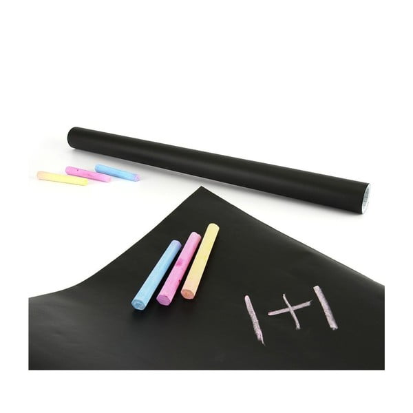 Univerzálna tabuľová samolepka Blackboard + 5 kried, 60x200 cm-image-2