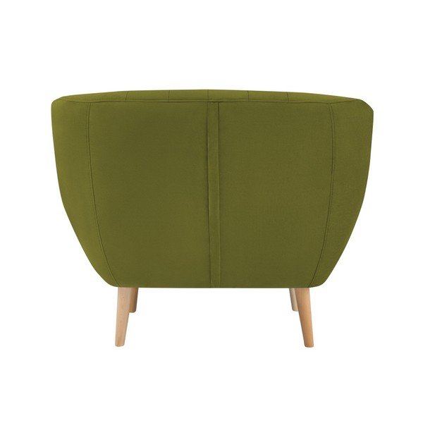 Zelené zamatové kreslo Mazzini Sofas Sardaigne-image-4