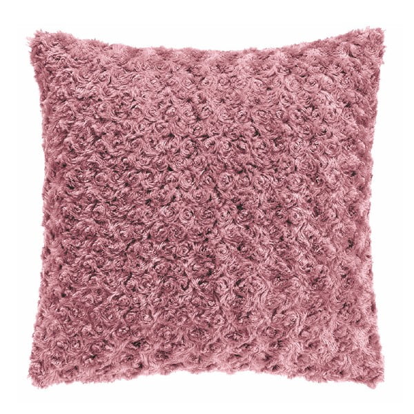 Ružový vankúš Tiseco Home Studio Curl, 45 × 45 cm