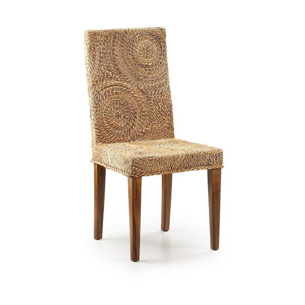 Ratanová stolička s drevenou konštrukciou Moycor Banana