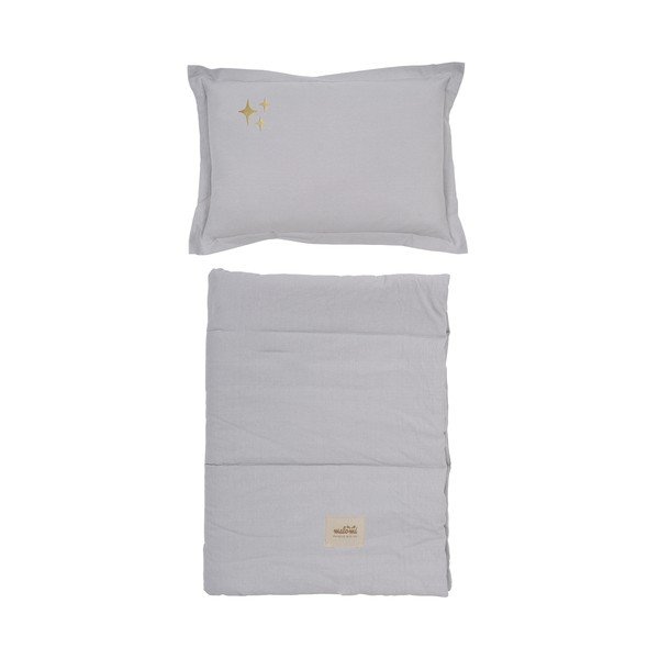 Sivá súprava do postieľky Stars – Malomi Kids