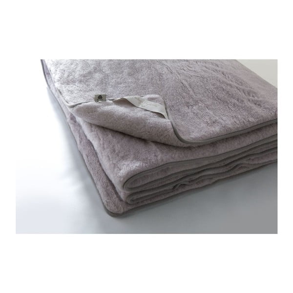 Sivá deka z merino vlny Royal Dream Greys, 160 × 200 cm