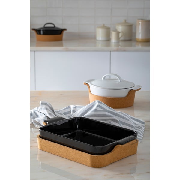 Biela/hnedá kameninová misa Ensemble – Casafina-image-2