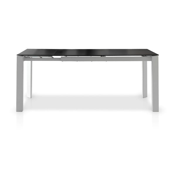 Čierny rozkladací jedálenský stôl Pondecor Andreas, 90 × 140 cm